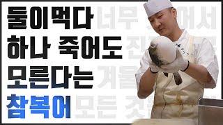 독만 빼면 최고의 사시미~ 참복어 손질의 모든 것 (fugu/blow fish/puffer fish)