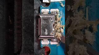 Replace With Soldering Iron #mobilerepair #chargingport