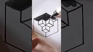 easy 3D drawing #drawing #creativity #3d #easy
