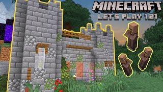 I Built The PERFECT MICRO CASTLE In My Survival World - Let's Play 1.21 Minecraft #7