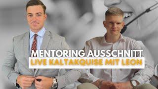 Live Kaltakquise | Ausschnitt aus Mentoring Call mit Leon (Recruiting Agentur)