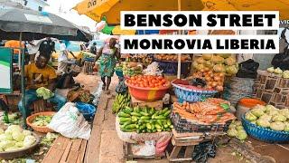 Monrovia Liberia West Africa     BENSON STREET  Liberia 2022   Liberia Walking Tour Video