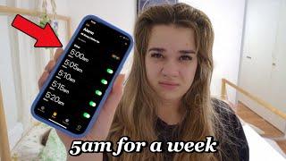 I tried waking up at 5AM everyday for a week *fixing my sleep schedule*