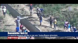 Construction du canal sur la rivière massacre