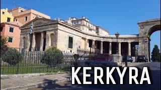 DRIVING THROUGH KERKYRA, The Capital Of Corfu Island