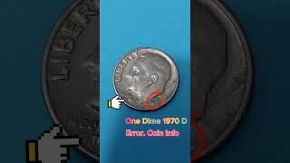 One Dime 1970 D Error. Value $5,000. 10 Cent Roosevelt. World coin info