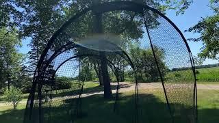 Back Yard Batting Cage from Kapler For Youth Training Hitting and Pitching in Baseball and Softball