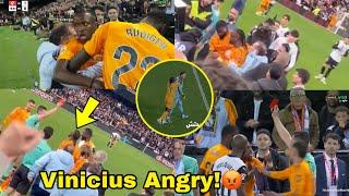 Crazy SceneVinicius Jr Angry at Referee after Red Card IncidentVinicius Mad Reactions,Rudiger