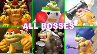 New Super Mario Bros U Deluxe All Bosses Fight (No Damage)