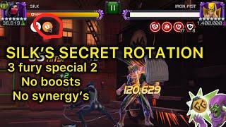 HOW TO DROP A 3 FURY SILK SP2 WITH NO BOOSTS OR SYNERGY’S! SILK’S SECRET ROTATION!