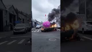 Ultra Realistic Car Fire - Unreal Engine 5 ! #shorts