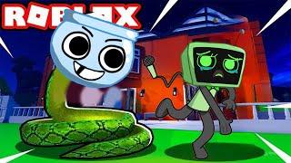  Escape the Snake! | Vee & Finn Play Snakey in Roblox 