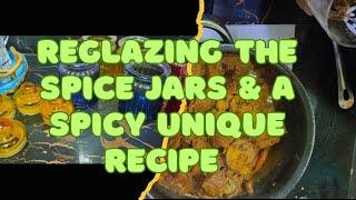 reglazing d spice jars & a unique & spicy recipe.বেসনের ফুলুরি এভাবে খাওনি কখনো। একবার try করে দেখো