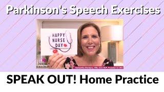 5/11/2023 Parkinson's Speech Exercises: International Nurses Day