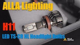 Alla Lighting 10000lm LED H11 Headlight Bulbs Extremely Super Bright TS-CR H8 H9 H11