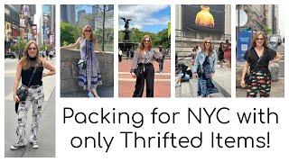 Packing Only Thrifted Clothes for the Big Apple!