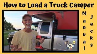 TIPS on HOW to LOAD a Truck CAMPER / Mechanical Jacks HACK / Travel Lite / Truck Camper Life-RV Life