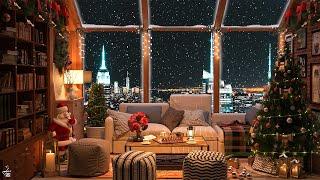 New York Christmas Ambience 4KInstrumental Christmas Jazz Music for Relax, Study, Work