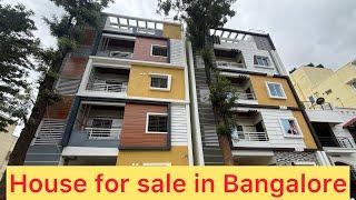 Independent house for sale in Bangalore West facing site north facing door 30/47=1425sq Bangalore