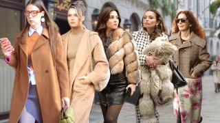 Spring 2025 Italian Street Fashion MilanElegant Classy Beautiful Outfits #vogue #vanityfair