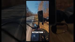 never lose focus when riding a Harley Davidson