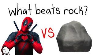 JUST Superheroes?! - what beats rock?