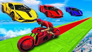 GTA V: MOTO TRON vs CARRO - o jogo mais rápido (MITEI)