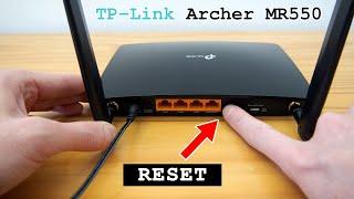 TP-Link MR550 4G+ Router Wi-Fi Dual Band • Factory reset