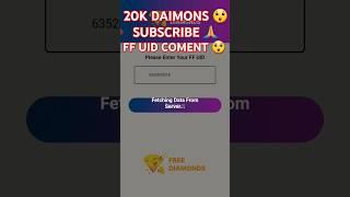 20k daimons  2fingarfast  #freefireclips #freefireindia #freedaimon freedai