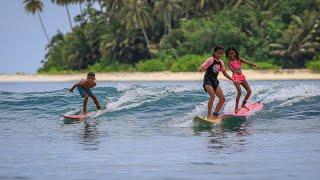 THE WORLD'S BEST SURFING LOCATION l BEGINNER, GROM WAVES