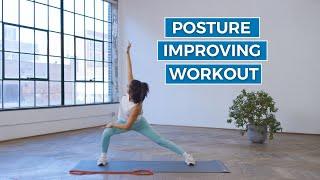 15 Minute Posture Improving Strength Workout | Good Moves | Well+Good