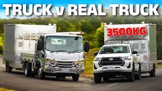 Truck vs Real Truck: Isuzu N Series vs Toyota HiLux max payload & GVM towing test!