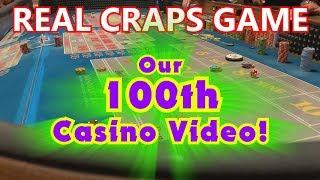 CELEBRATING 100 VIDEOS ON OUR CHANNEL! - Live Craps Game #32 - TWO Craps games! - Inside the Casino