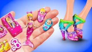 50+ DIY Miniature Coolest Doll Hacks  *Rainbow Shoes for Dolls*