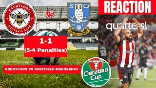 Brentford vs Sheffield Wednesday 1-1 (5-4 Penalties) Carabao Cup Football EFL Match Score Highlights