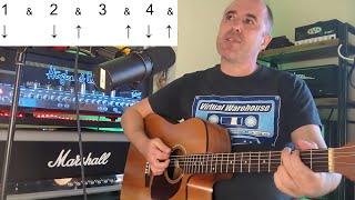 Guitar - Understanding strumming, with a great practice routine!