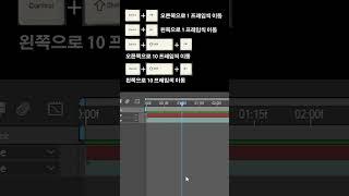 [애프터이펙트] 노트북에서 인디케이터를 이동하는 단축키 / Shortcuts to move indicators in After Effects notebooks