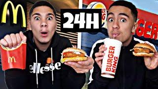 ON MANGE MCDO VS BURGER KING PENDANT 24H !