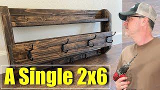 Small Woodworking Project for Beginners Using  Only a 2x6!