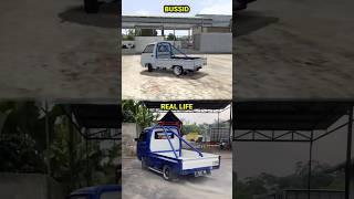 BUSSID VS REAL LIFE‼️PICKUP NGEDRIFT #shorts #bussid #drifting