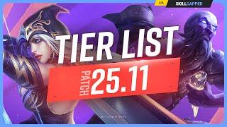NEW TIER LIST for PATCH 25.11 - League of Legends