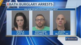 3 arrested in connection to Bath September burglary