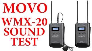 Movo wmx-20-duo 48-channel uhf wireless lavalier microphone system SOUND TEST 2024