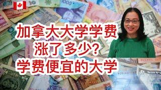 留学移民加拿大|2021/2022年不同专业，不同省份的学费是多少？学费上涨了多少？哪些大学学费最便宜？如何省钱。Tuition fees in Canada