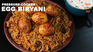 Pressure Cooker Egg Biryani ! Easy Egg Biryani Recipe