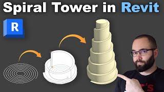 Spiral Tower in Revit Tutorial