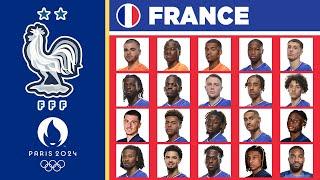 FRANCE OFFICIAL SQUAD OLYMPICS 2024 | FRANCE MEN'S OLYMPIC FOOTBALL TEAM | PARIS OLYMPICS 2024