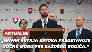 Šimečka: „Do systému sa môžu nabúrať zločinci, pedofili, mafia a ukradnúť dáta o našich deťoch.“