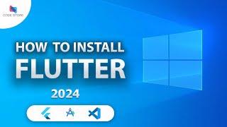 How To Install Flutter In Windows 10 /11 using VS Code  2024 in Hindi || Code Store Hub