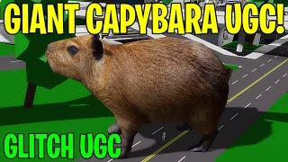 NEW GIANT CAPYBARA UGC GLITCH/BUG ITEMS IN BROOKHAVEN ID/CODES ROBLOX!